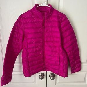Pink Down Packable Jacket